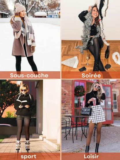 Collant polaire ultra-sculptant